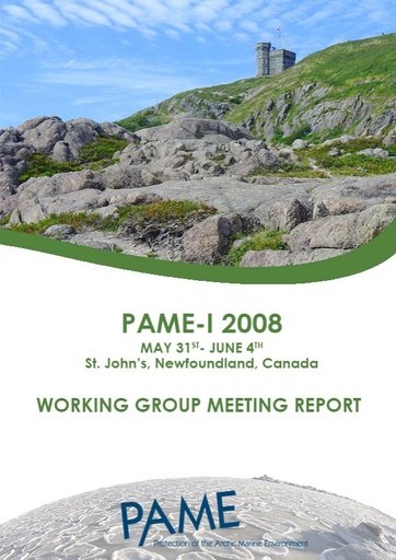 PAME I 2008 Meeting Report