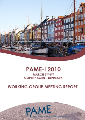 PAME I 2010 Meeting Report