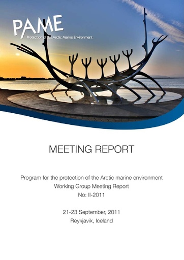 PAME II 2011 Meeting report