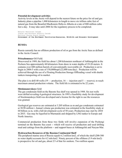 Background document - MMS oil and gas - Part 2