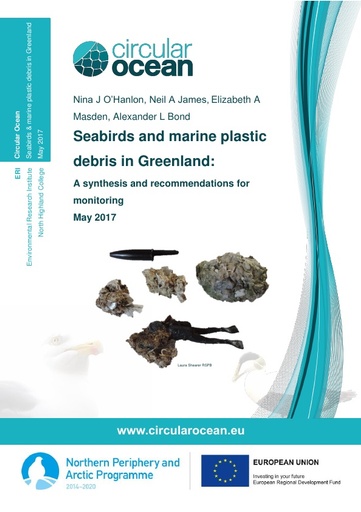 O'Hanlon, N. J., N. A. James, E. A. Masden and A. L. Bond (2017). Seabirds and marine plastic debris in the northeastern Atlantic: A synthesis and recommendations for monitoring and research. Environ Pollut, 231(Pt 2): 1291-1301