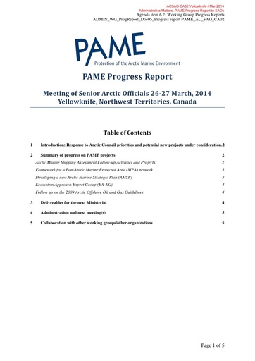 SAO Report 2014 (March)
