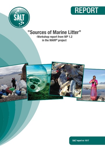 MARP (2017). Report on WP 1.2 "Sources of Marine Litter" Workshop Svalbard 4th-6th September 2016, MARine Plastic Pollution in the Arctic: origin status, costs and incentives for Prevention (MARP3).