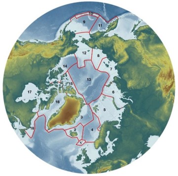 Maximum extent of the adaptive planning area, including all Arctic Large Marine Ecosystems, as adopted by the Arctic Council in 2013.